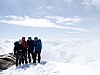 Lulu, Chris, Joe, and Graham on the summit of Monte Cevedale, Italy (12,365').